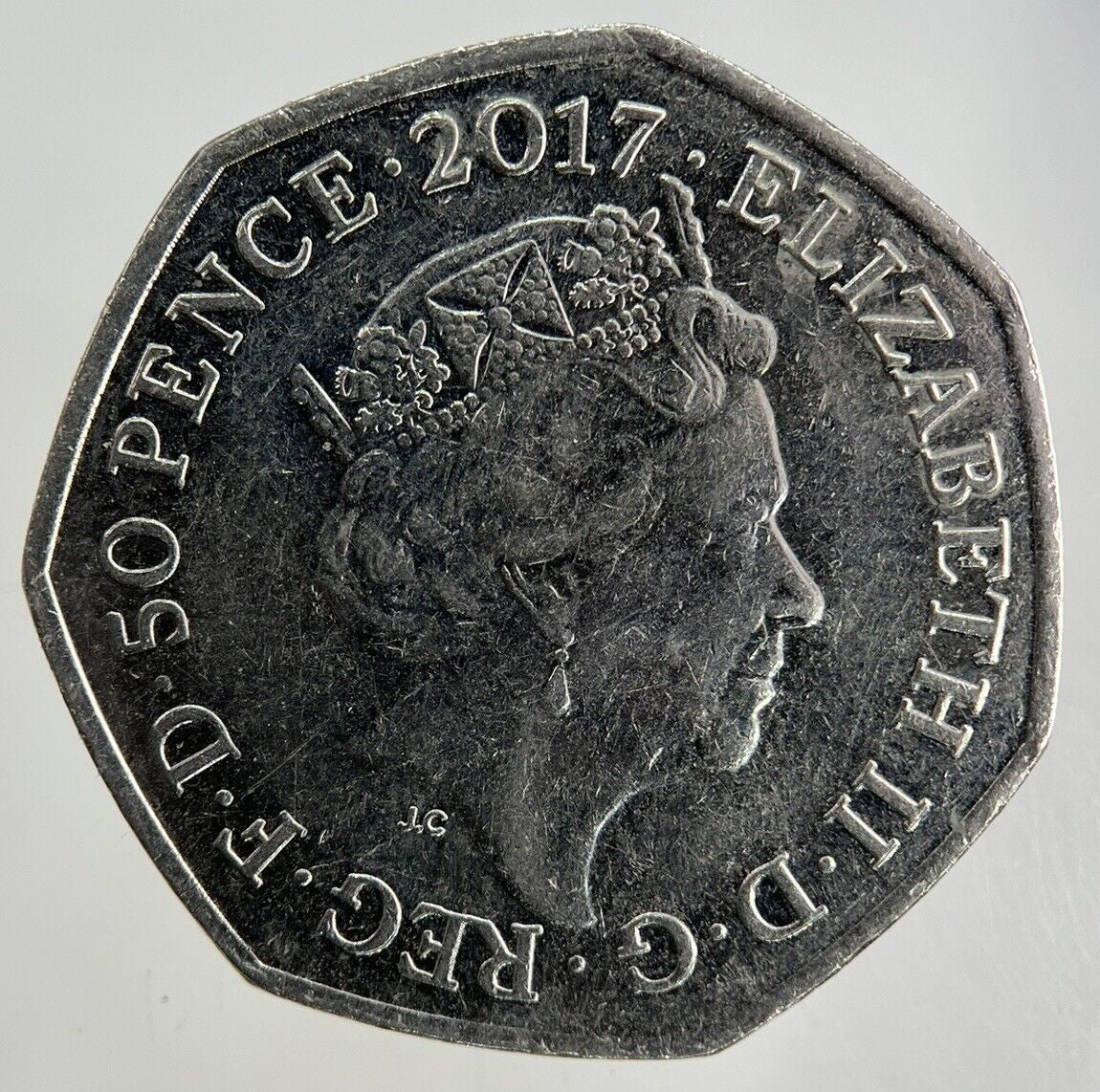 2017 Elizabeth II 2nd Benjamin Bunny 50p Fifty - Pence Coin | Collectable Grade