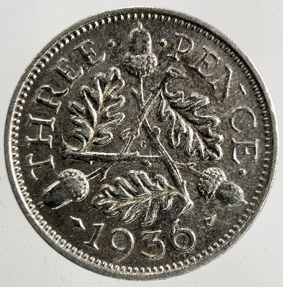1936 George V Threepence Silver Coin | Very High Grade