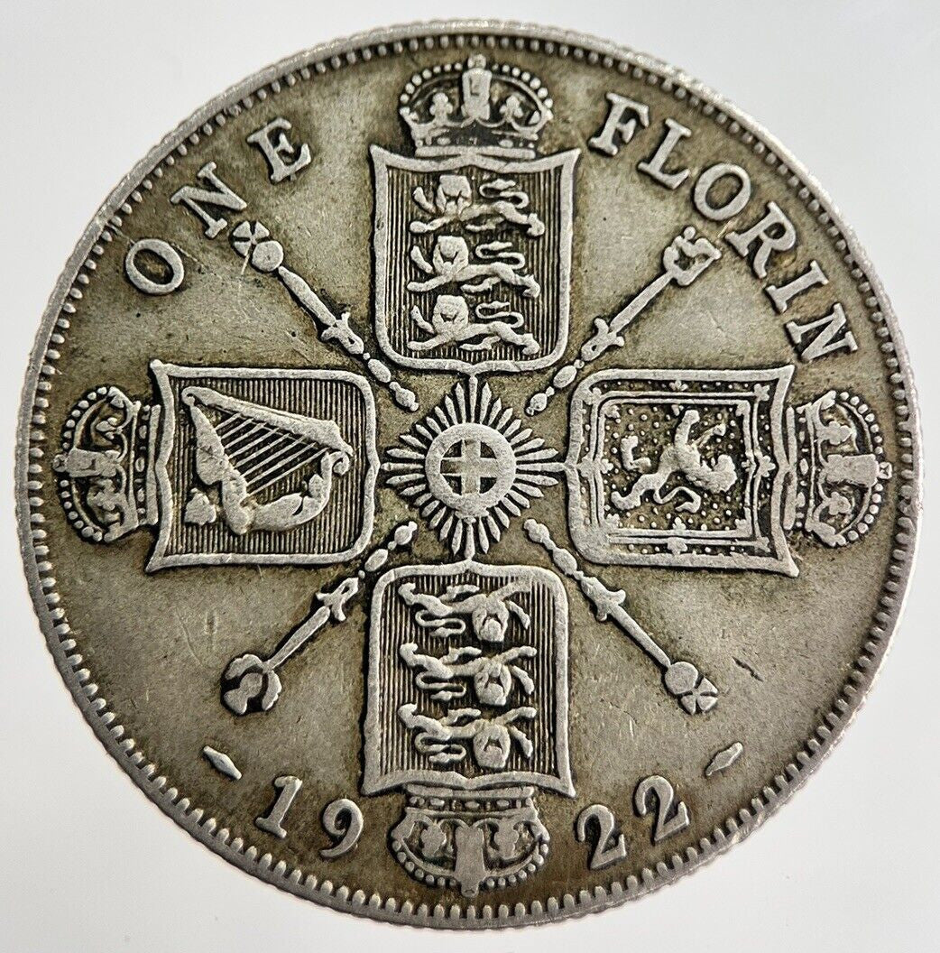 1922 George V Florin Silver Coin | Fine Collectable Grade | a7344