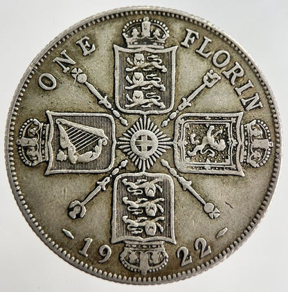 1922 George V Florin Silver Coin | Fine Collectable Grade | a7344
