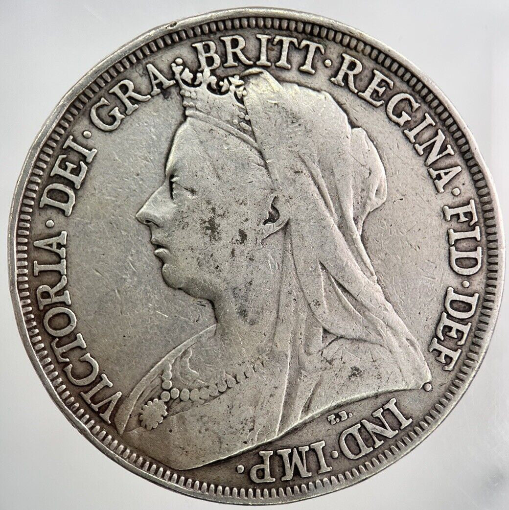 1895 Victoria Half - Crown Silver Coin | Fine Collectable Grade | a4532