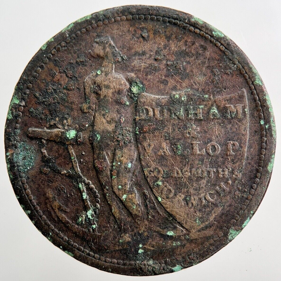 1811 Norwich Dunham Goldsmiths Half - Penny Token Coin | Collectable Grade | a1475