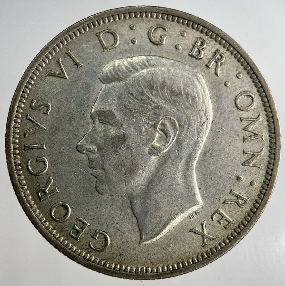 1942 George VI Half - Crown Silver Coin | Fine Collectable Grade