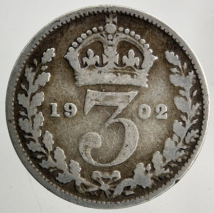 1902 Edward VII Threepence Silver Coin | Collectable Grade
