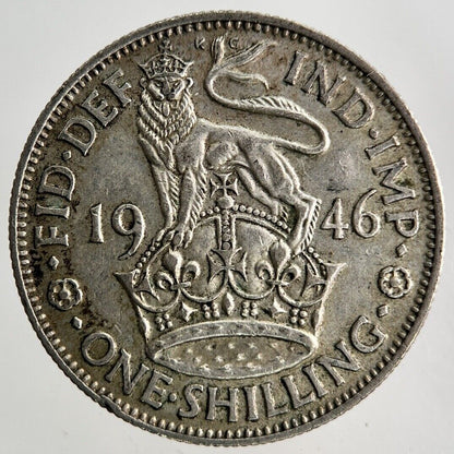 1946 George VI Shilling Silver Coin | Fine Collectable Grade