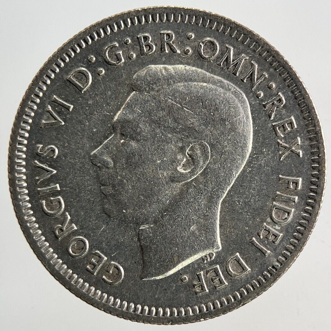 1951 Australia Sixpence Silver Coin | Fine Collectable Grade