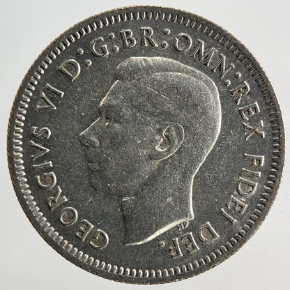 1951 Australia Sixpence Silver Coin | Fine Collectable Grade