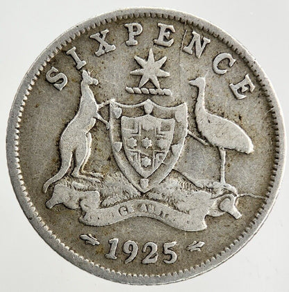 1925 Australia Sixpence Silver Coin | Collectable Grade