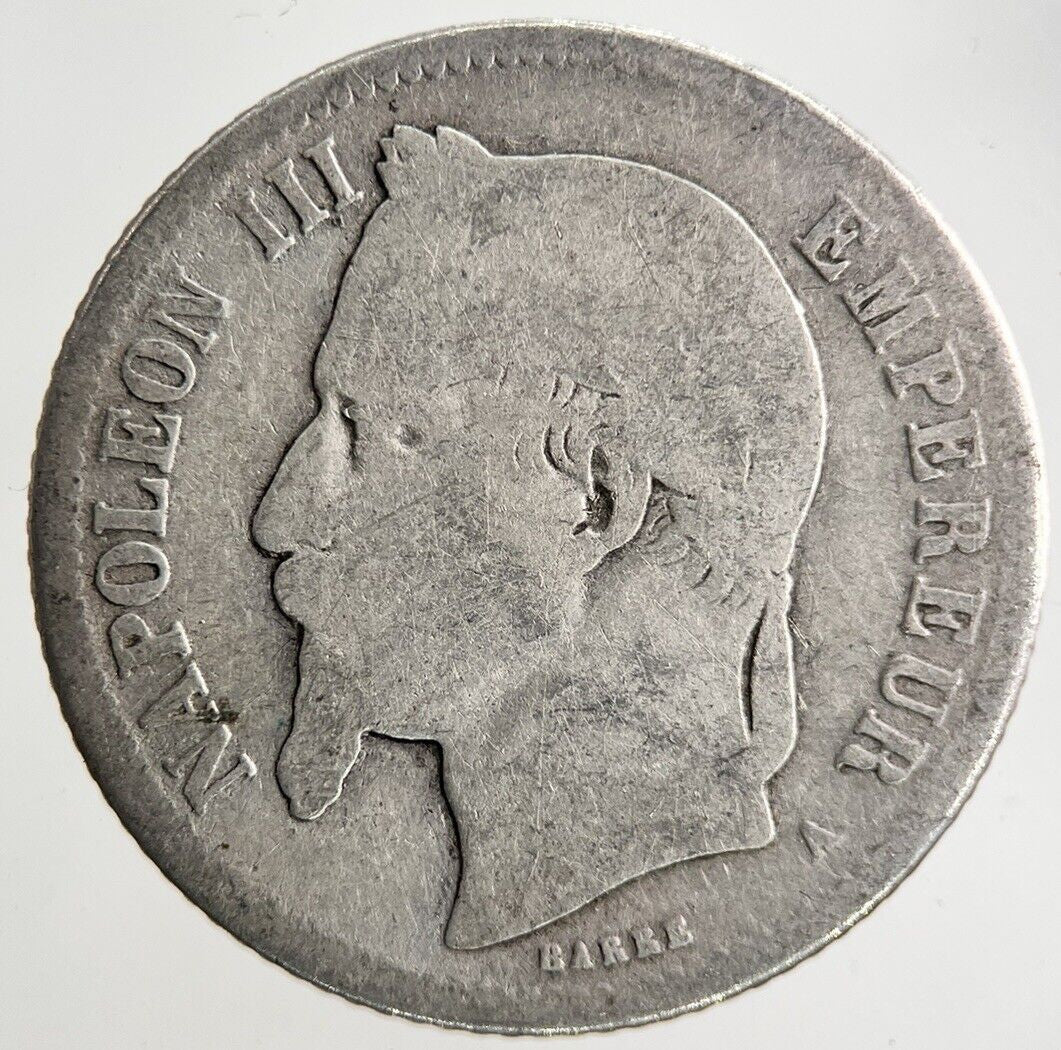 1866 France 1 Franc Silver Coin | Collectable Grade