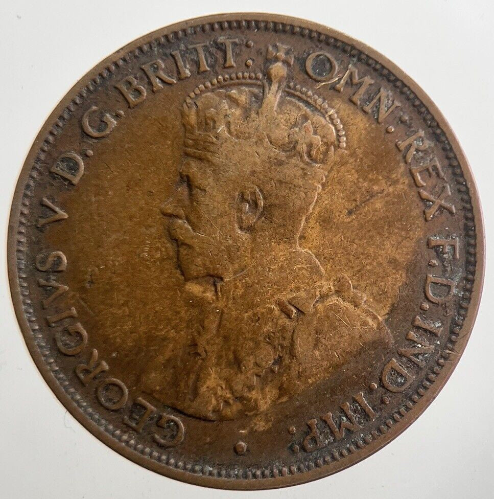 1917 Australia One Half Penny Coin | Fine Collectable Grade | a7747