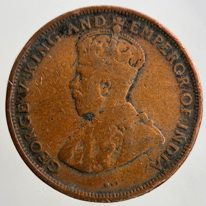 1922 Ceylon 1 Cent Coin | Fine Collectable Grade