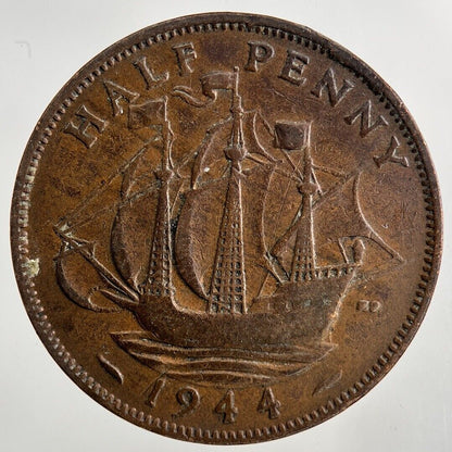 1944 George VI Half - Penny Coin | Fine Collectable Grade