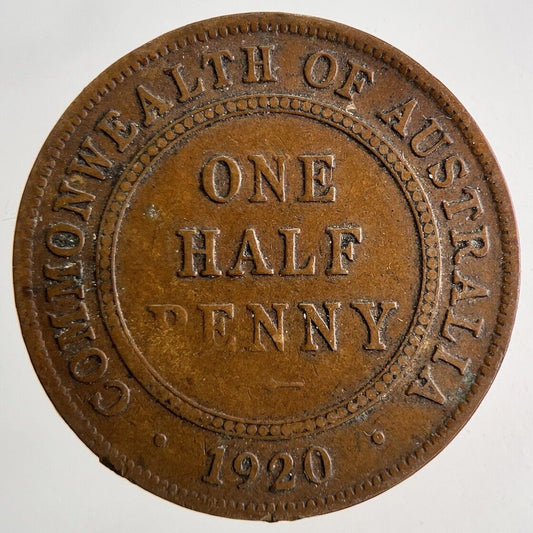 1920 Australia Half - Penny Coin | Collectable Grade