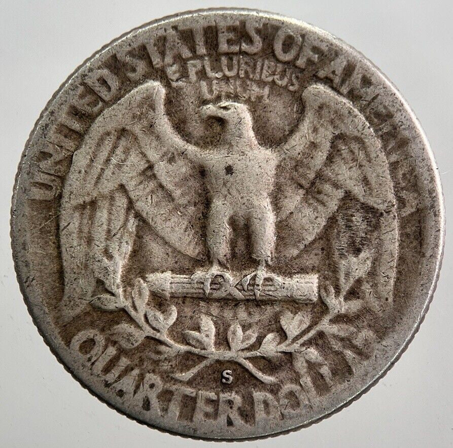 1954 - S US USA Quarter Dollar Silver Coin | Collectable Grade | a7956