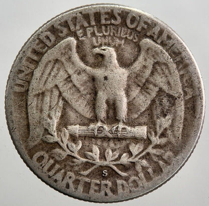 1954 - S US USA Quarter Dollar Silver Coin | Collectable Grade | a7956
