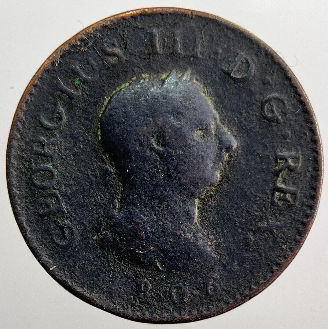1806 George 3rd III Half - Penny Coin | Collectable Grade | a7211