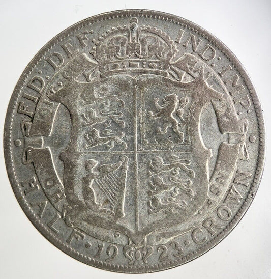 1923 George V Half - Crown Silver Coin | Fine Collectable Grade