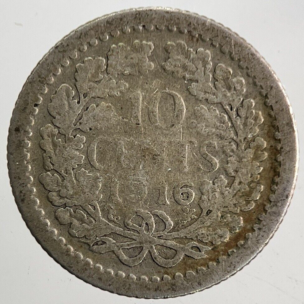 1916 Netherlands 10 Cents Silver Coin | Collectable Grade