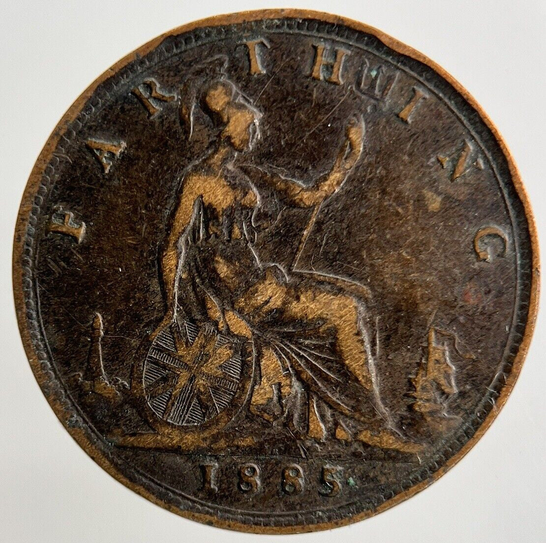 1885 Victoria Farthing Coin | Fine Collectable Grade