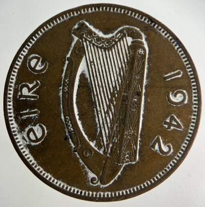 1942 Irish One Penny Coin | Fine Collectable Grade
