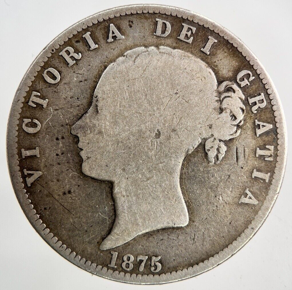 1875 Victoria Half - Crown Silver Coin | Collectable Grade