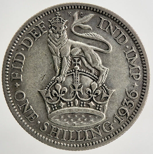 1936 George V One Shilling Silver Coin | Fine Collectable Grade