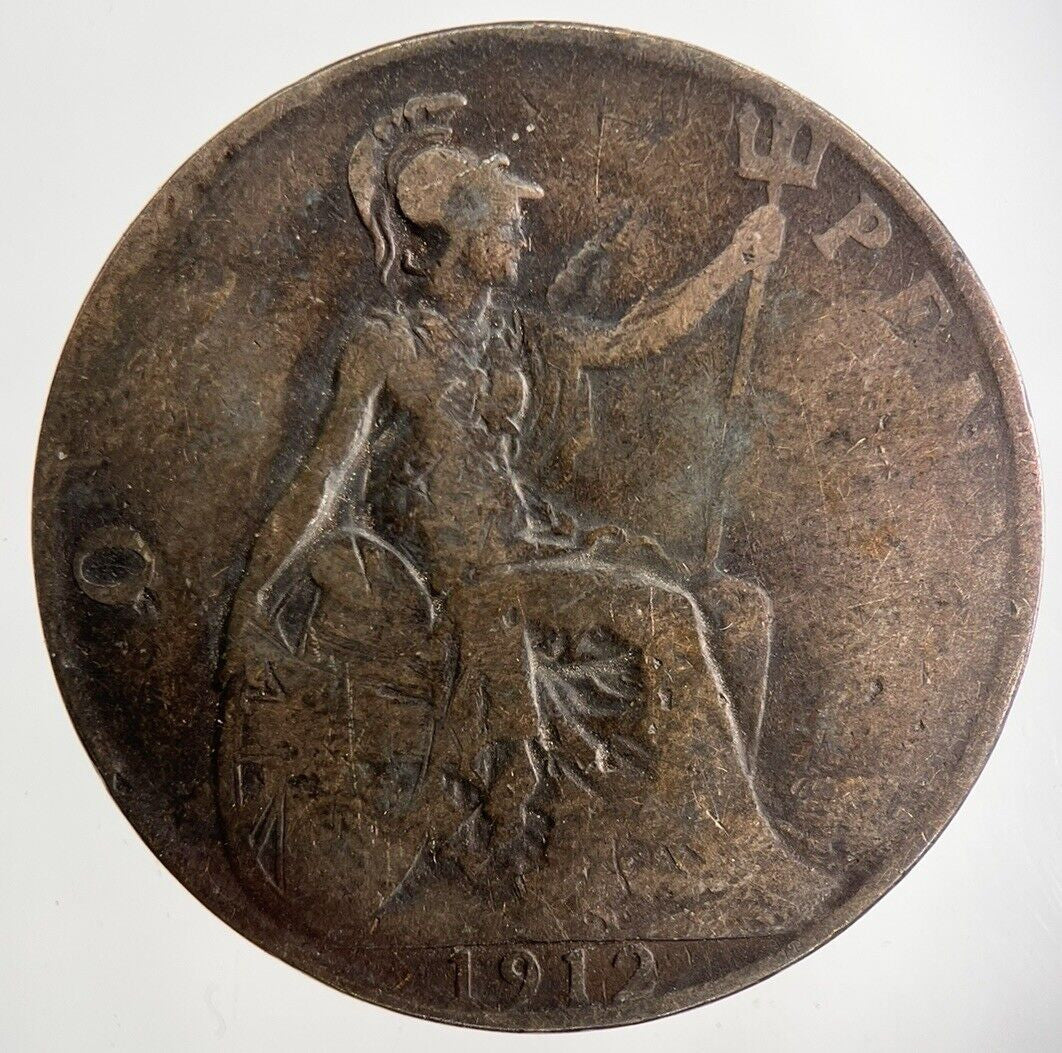 1912 George V One Penny Coin | Collectable Grade