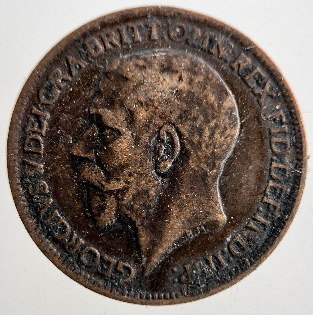 1917 George V Farthing Coin | Fine Collectable Grade