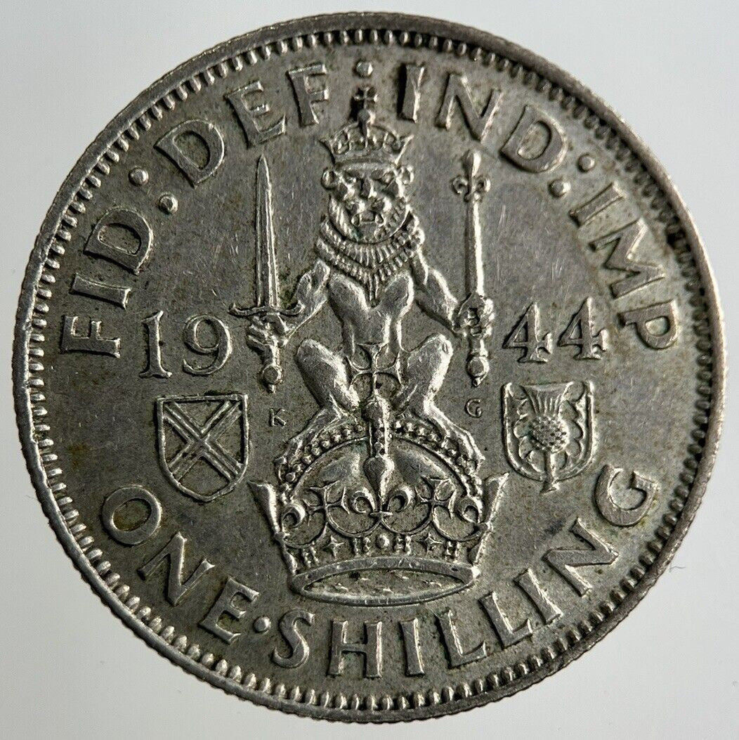 1944 George VI Shilling Silver Coin | Fine Collectable Grade