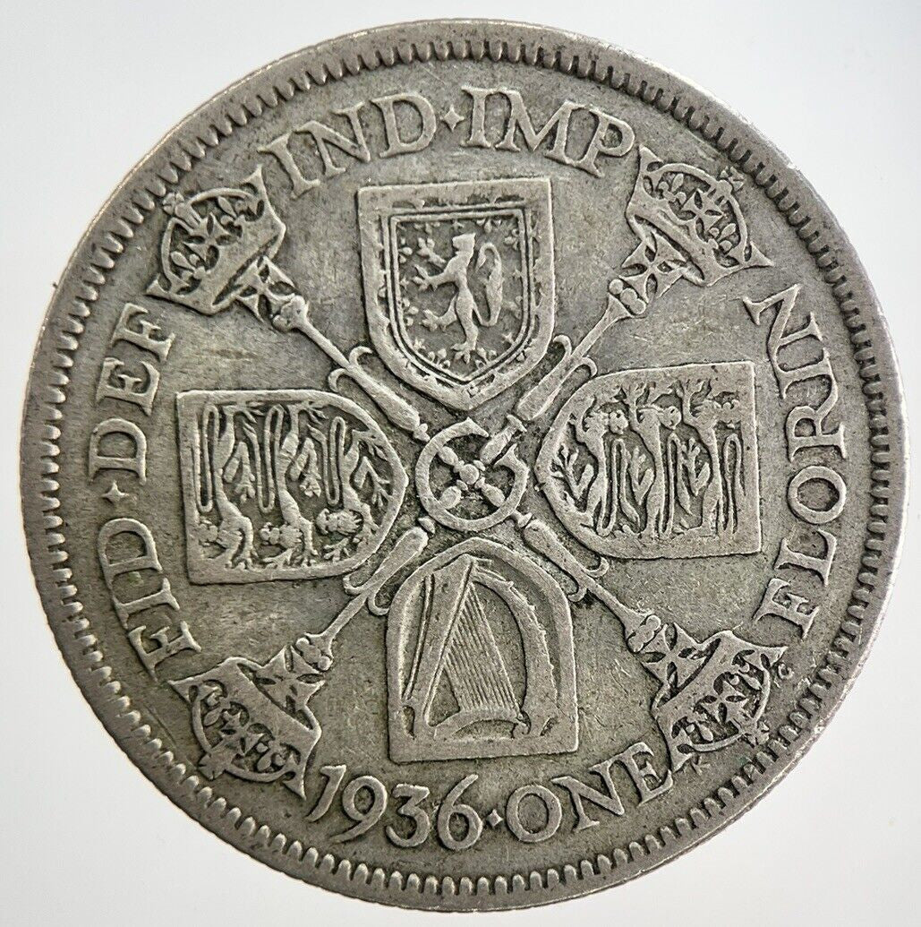 1936 George V Florin Silver Coin | Fine Collectable Grade