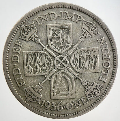 1936 George V Florin Silver Coin | Fine Collectable Grade