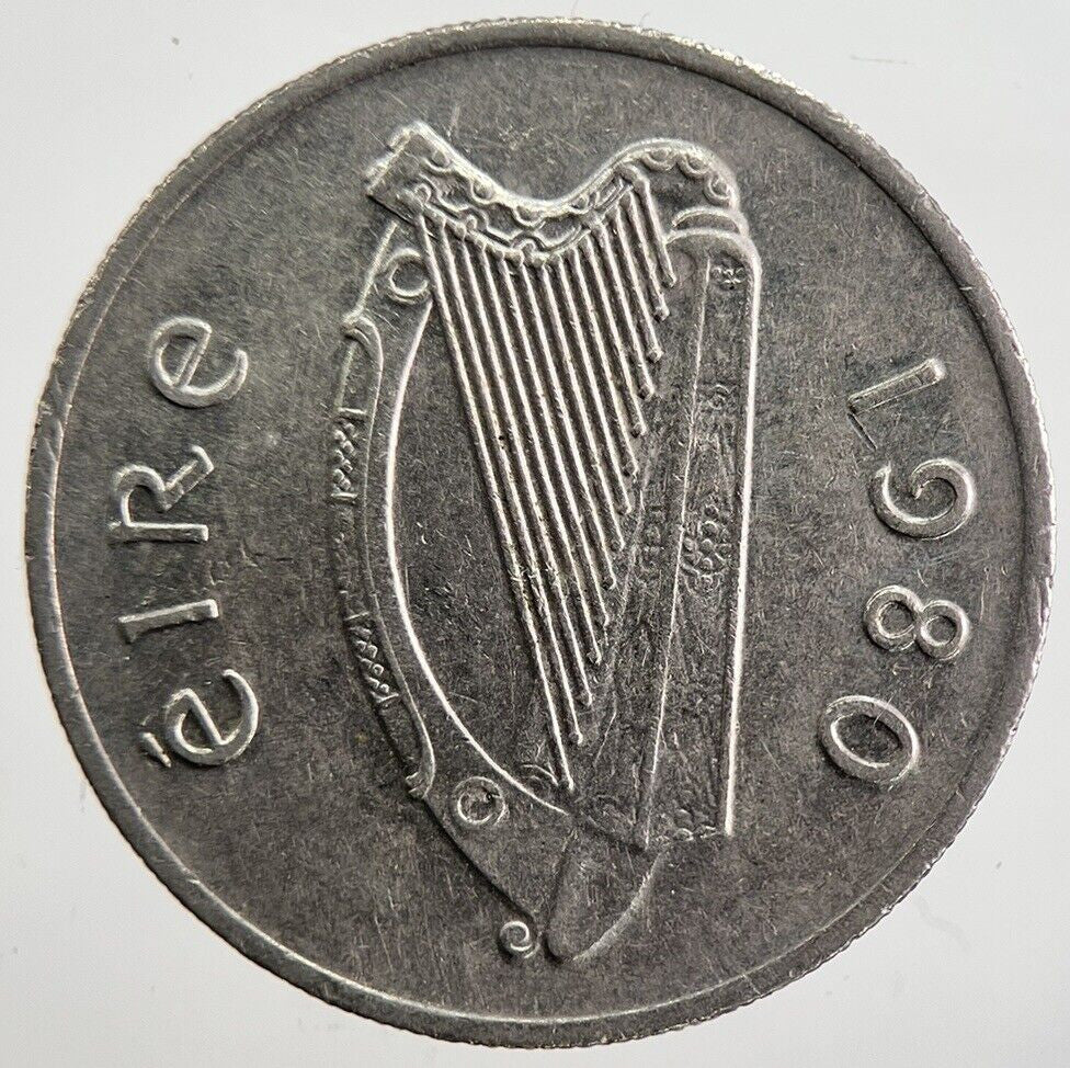 1980 Irish Bull 5p 5 Five - Pence Coin | Very High Grade | a7047