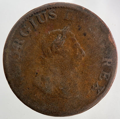 1805 Irish Hibernia Half - Penny Coin | Collectable Grade