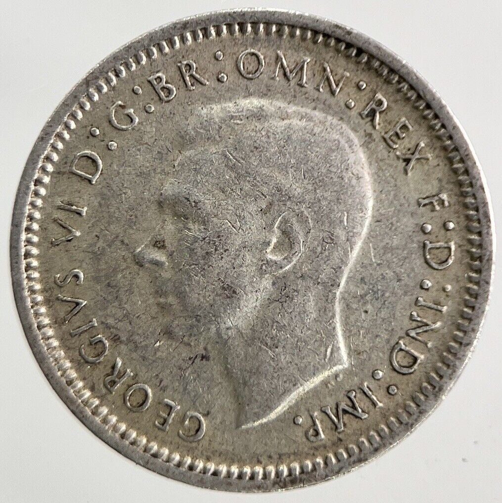 1943 Australia Threepence Silver Coin | Fine Collectable Grade