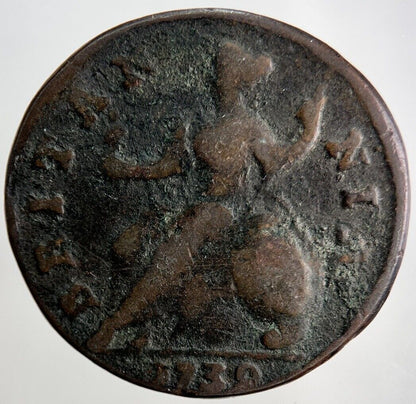 1739 George II 2nd Half - Penny Coin | Collectable Grade | a2961