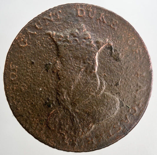 1792 Duke Of Lancaster Half - Penny Token | Collectable Grade | a6543