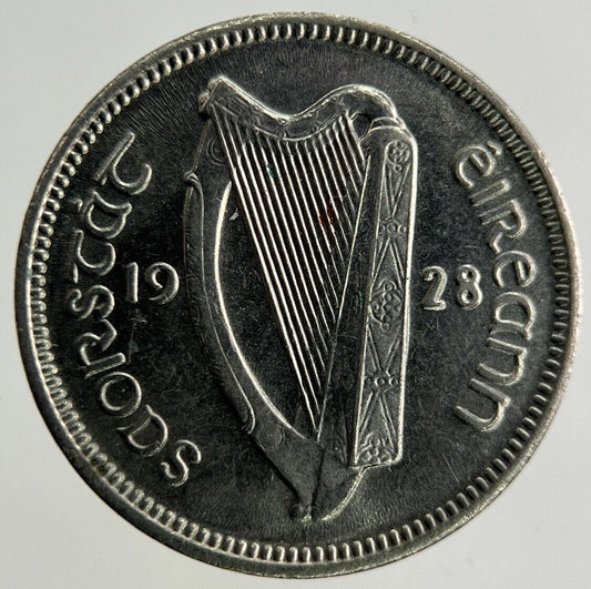 1928 Irish Threepence Coin | Very High Grade