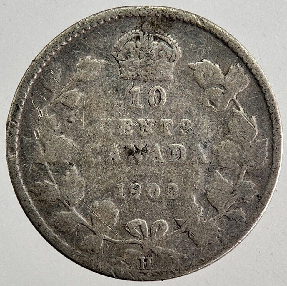 1902 Canada 10 Cents Silver Coin | Collectable Grade | a8756