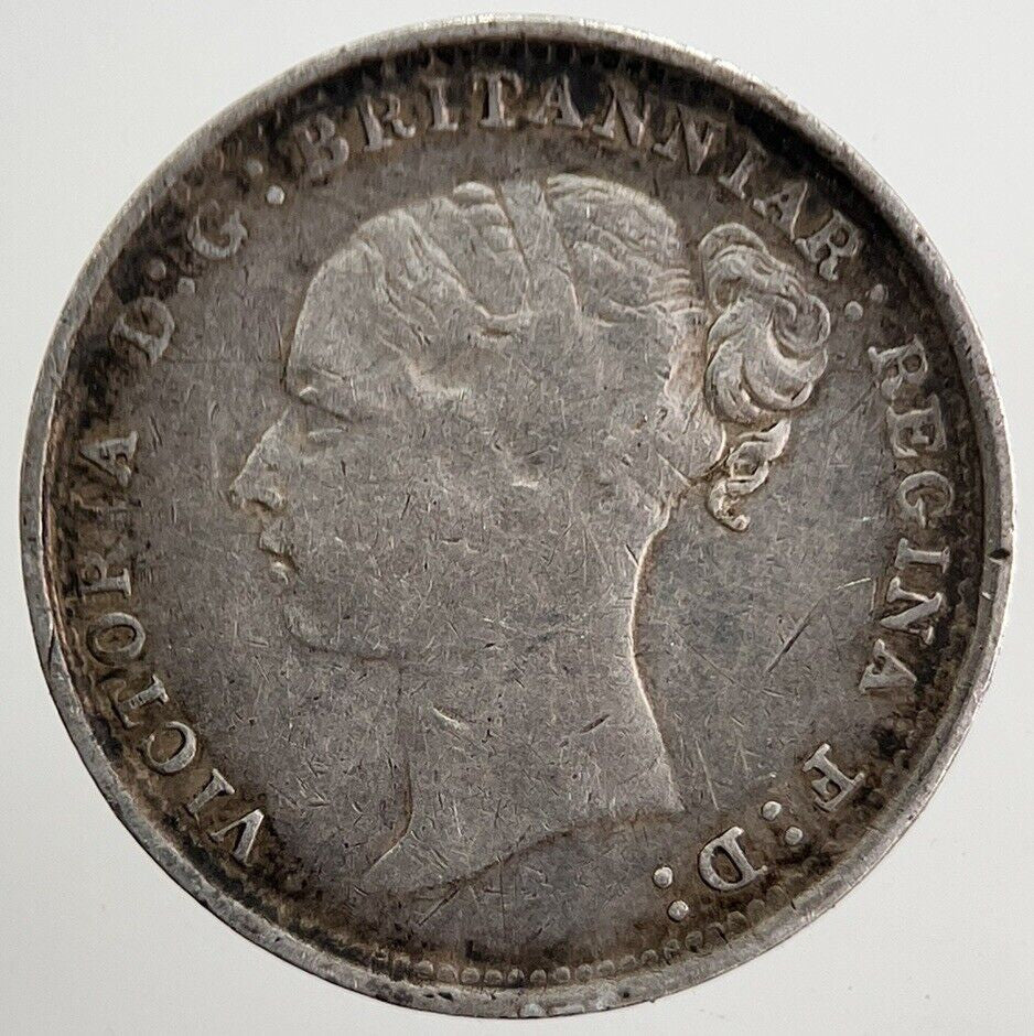 1884 Victoria Threepence Silver Coin | Very High Grade | a5727