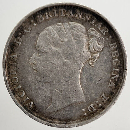 1884 Victoria Threepence Silver Coin | Very High Grade | a5727