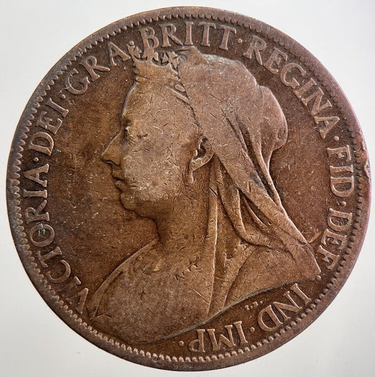 1901 Victoria Penny Coin | Fair Grade | a8024