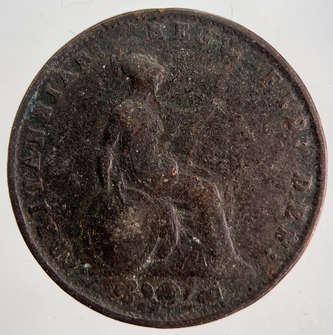 1853 Victoria Half - Penny Coin | Fair Grade | a7126