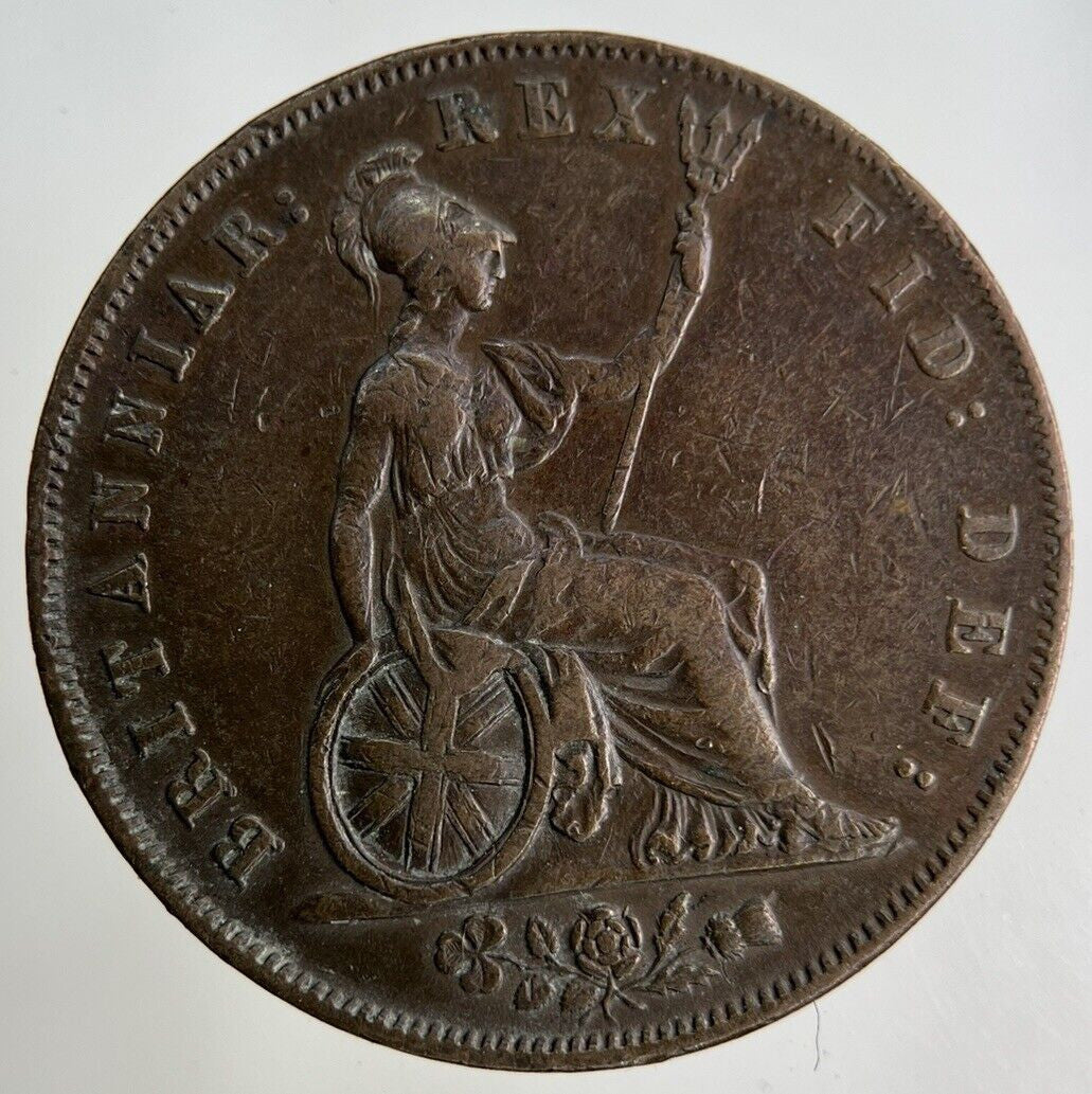 1826 George IV Half-Penny Coin | Very High Grade