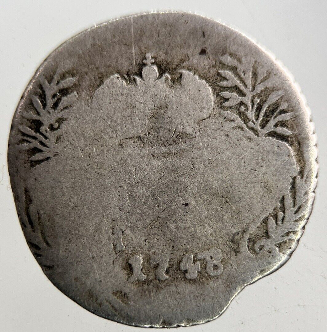 1748 Russia 10 Kopek Silver Coin | Collectable Grade