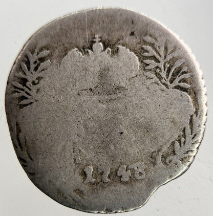 1748 Russia 10 Kopek Silver Coin | Collectable Grade
