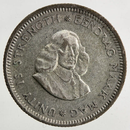 1963 South Africa Sixpence 5c 5 Cents Silver Coin | Very High Grade