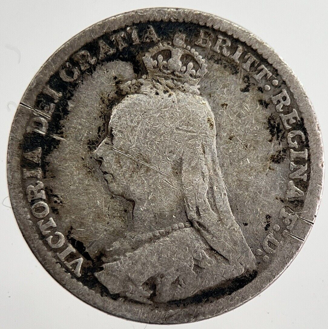 1892 Victoria Threepence Silver Coin | Collectable Grade | a8851