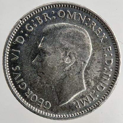 1942 Australia Sixpence Silver Coin | Fine Collectable Grade