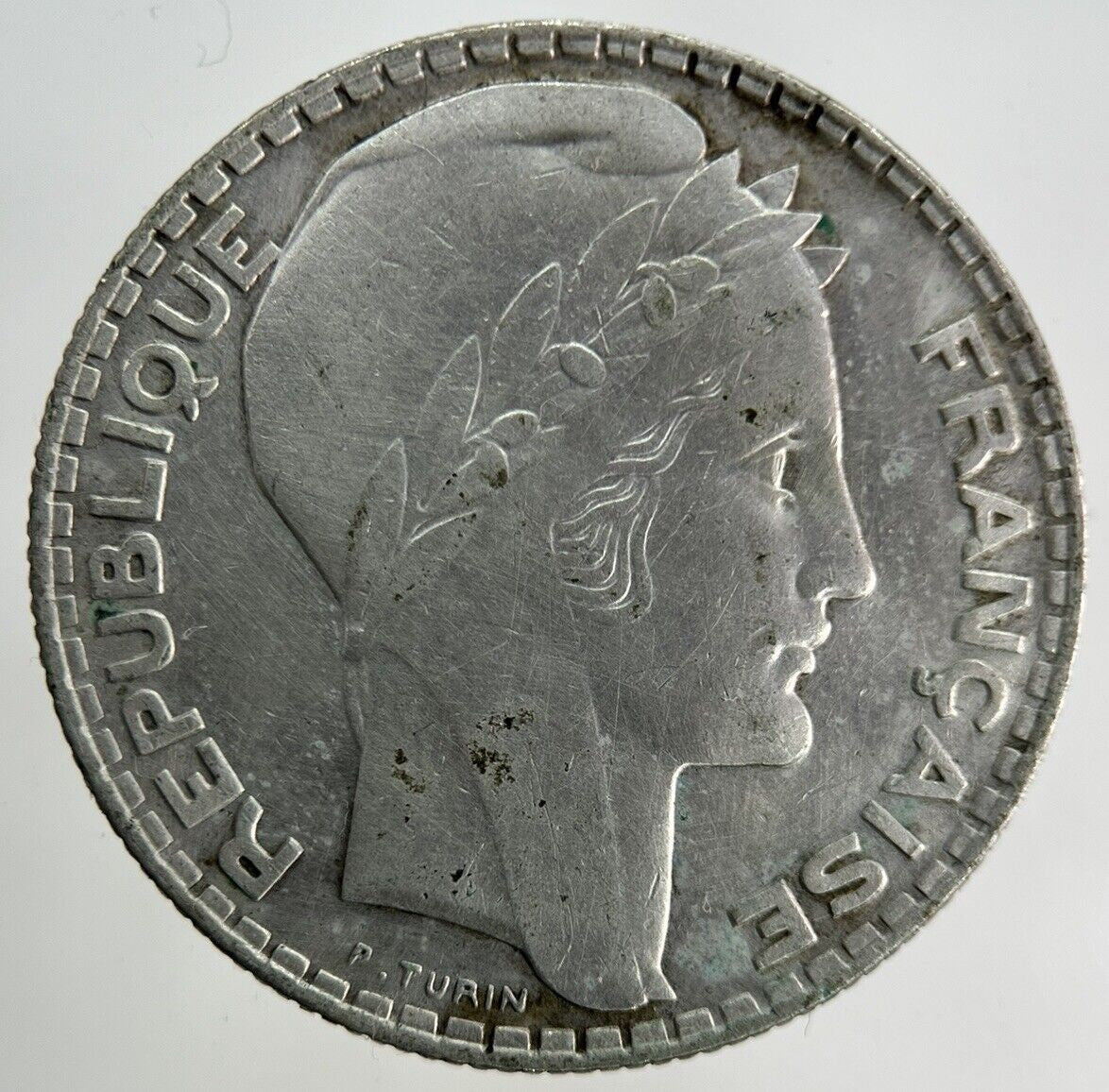 1938 France 10 Franc Silver Coin | Very High Grade