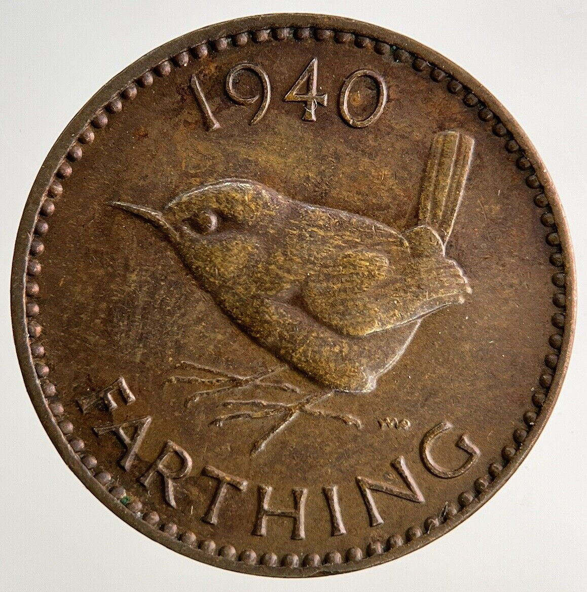 1940 George VI Wren Farthing Coin | Fine Collectable Grade